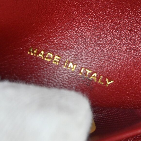 Chanel Red Calfskin Wild Stitch Six Hook Key Case Small Good - Picture 8 of 8